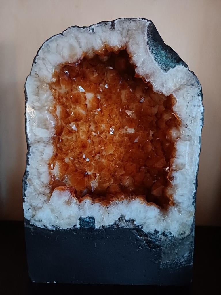 Citrien geode, Verzamelen, Mineralen en Fossielen, Ophalen