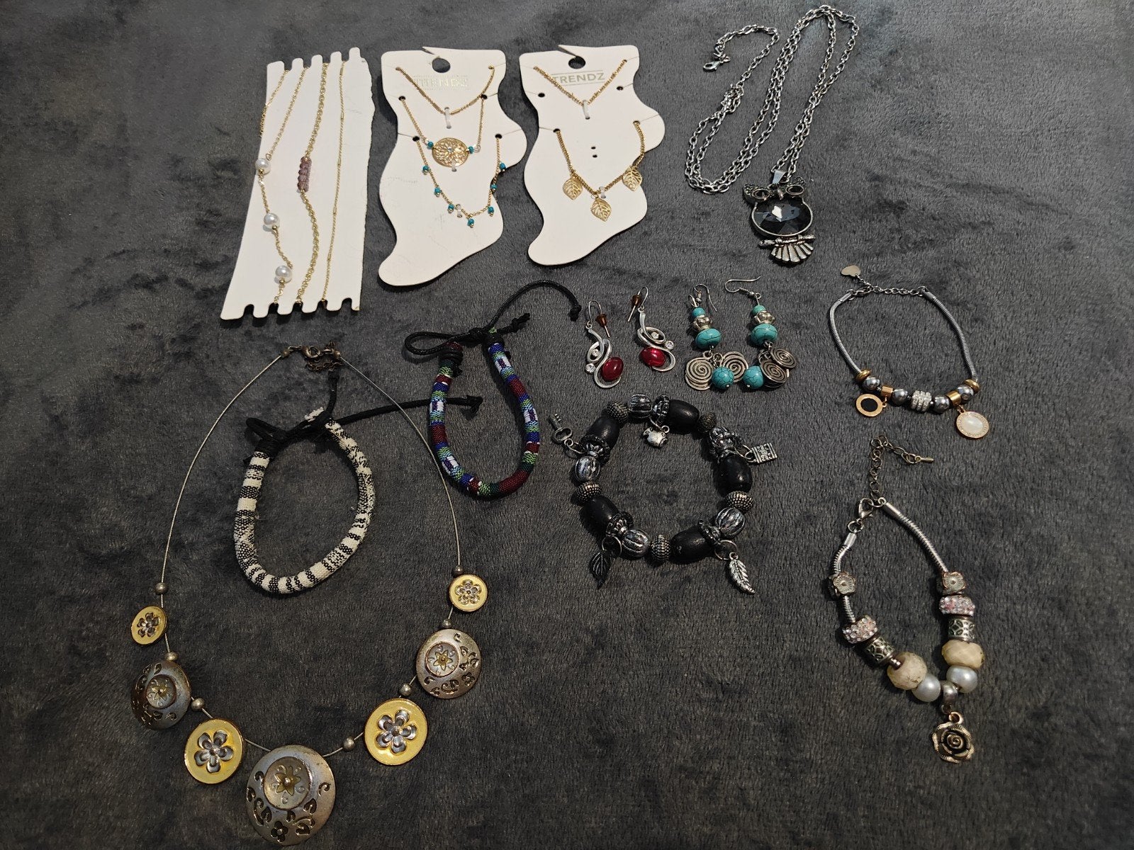 Lot de bijoux fantaisie., Bijoux, Sacs & Beauté, Enlèvement ou Envoi, Utilisé