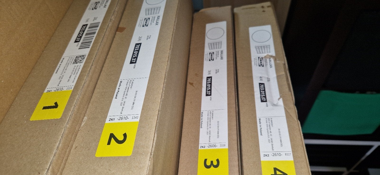 25 vaks kallax kast wit. Nieuw in de doos, Ophalen