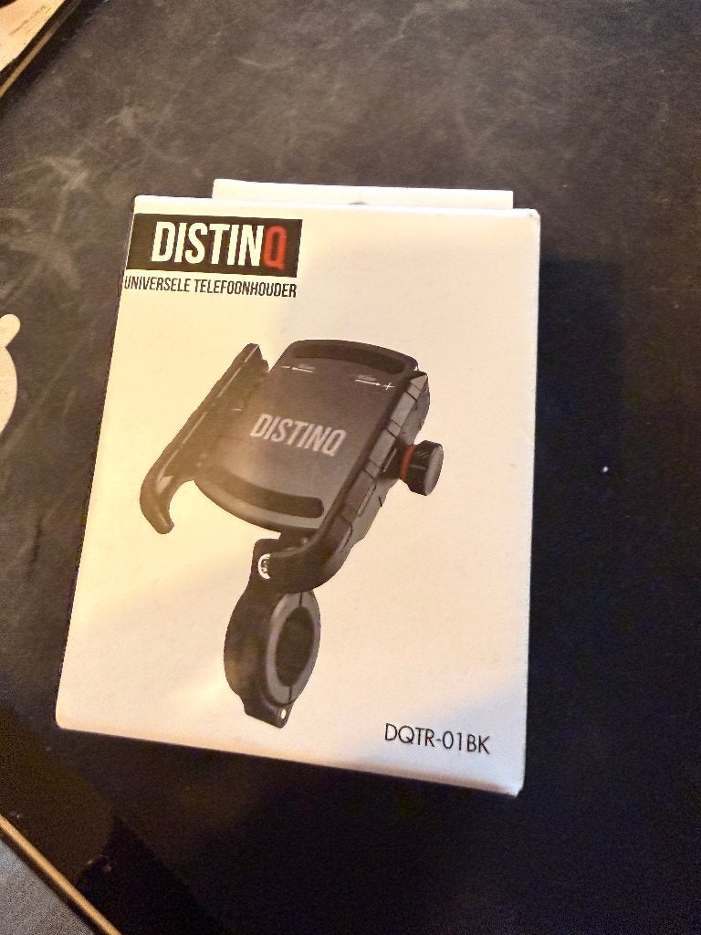 Distinq DQTR-01BK universele fietstelefoonhouder - geseald, Fietsen en Brommers, Ophalen of Verzenden, Nieuw