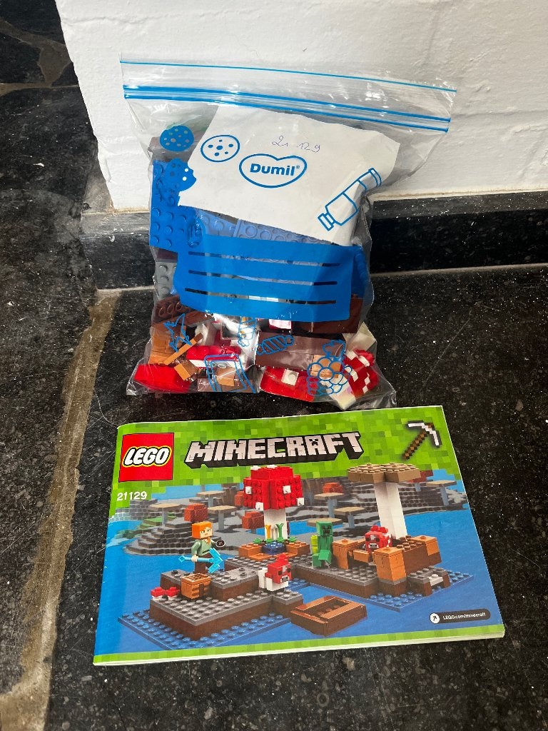 Lego Minecraft 21129 Le biome champignon, Enlèvement ou Envoi, Minecraft, Lego, Ensemble complet