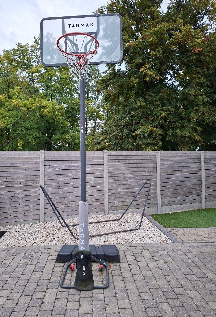 Verstelbare basketbalpaal Tarmak XXL, Sport en Fitness, Ophalen, Gebruikt, Ring, Bord of Paal