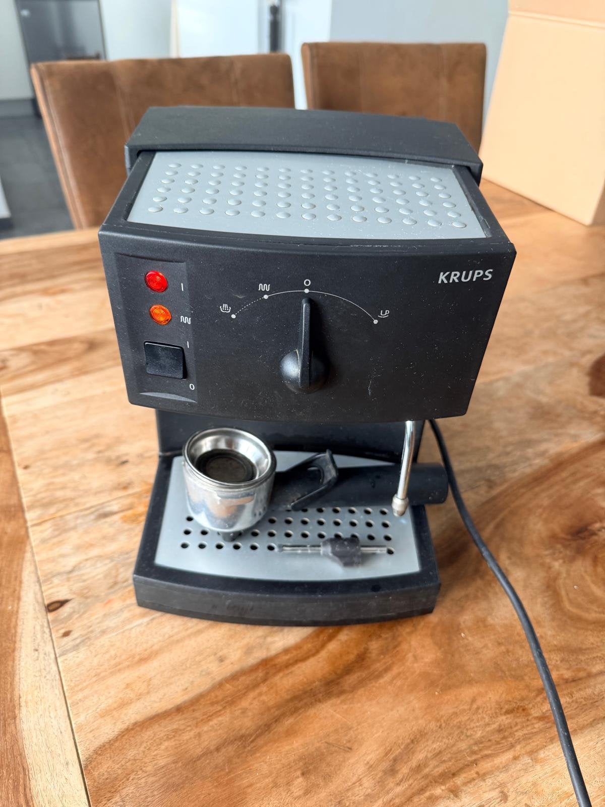 Krups espresso machine melkopschuimer, Elektronische apparatuur, Ophalen of Verzenden, Zo goed als nieuw, Stoompijpje