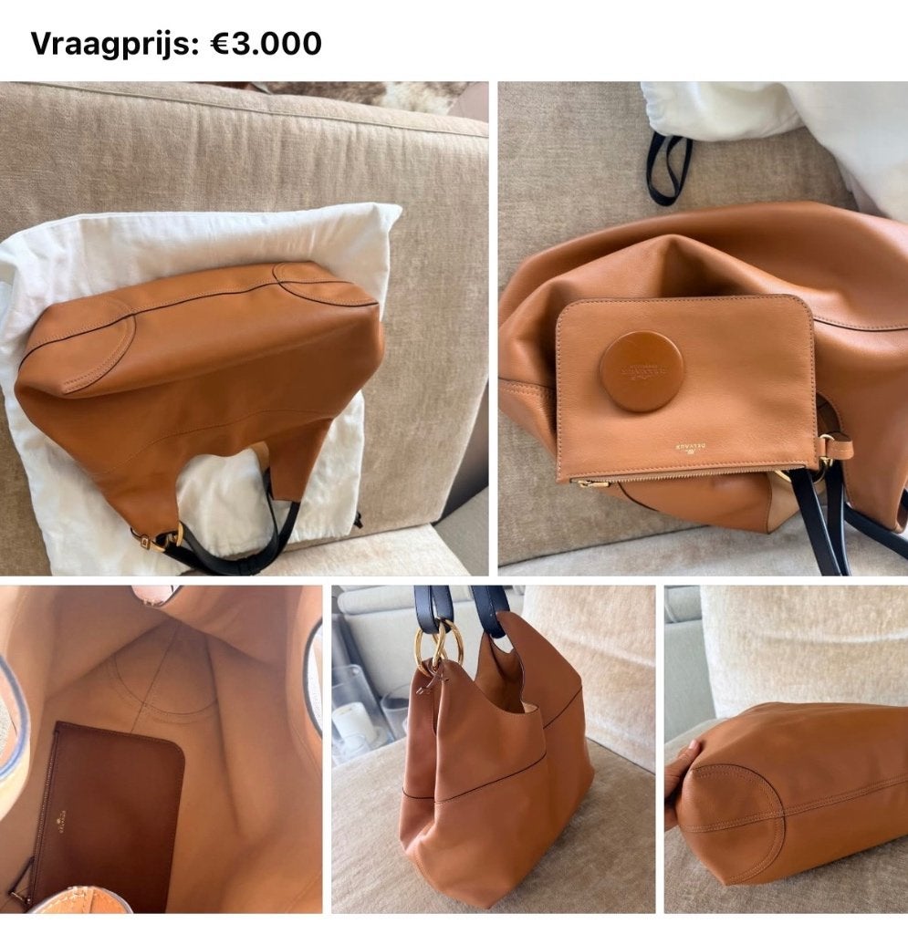 Delvaux, Ophalen of Verzenden, Zo goed als nieuw, Bruin, Schoudertasje