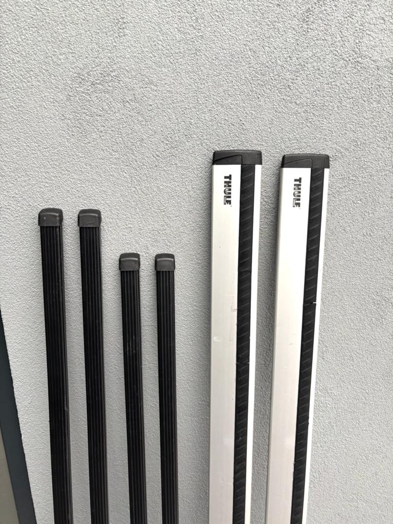 Thule winhbars / Squarebars-Thule 754-Thule 757-Thule 753, Auto diversen, Dakdragers, Ophalen, Zo goed als nieuw