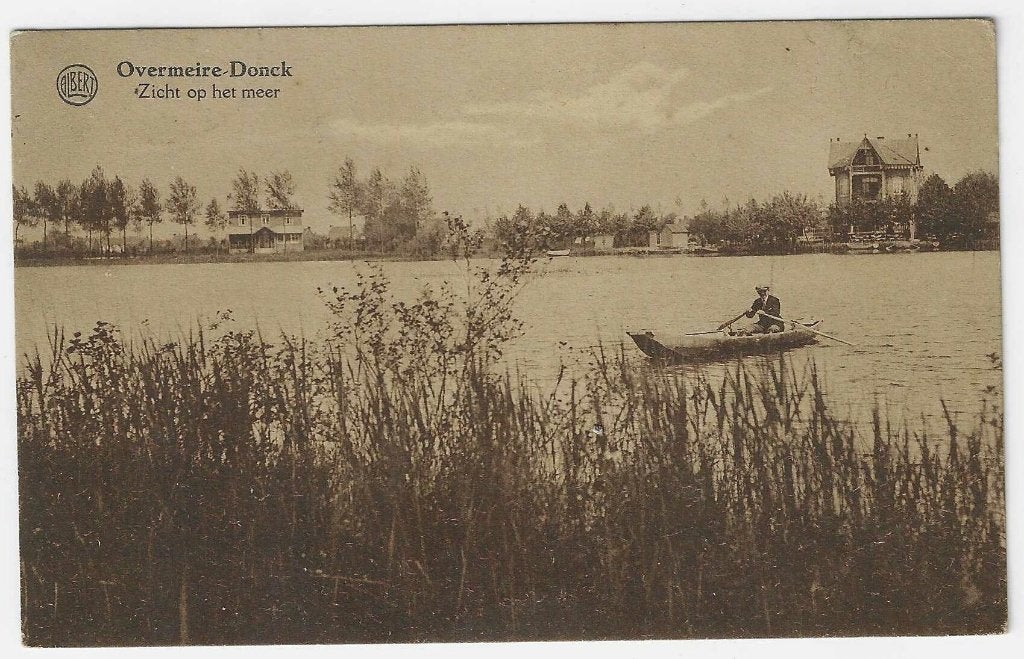 Carte postale Overmeire-Donck, Vue sur le lac, Enlèvement ou Envoi, 1920 à 1940, Affranchie, Flandre Orientale