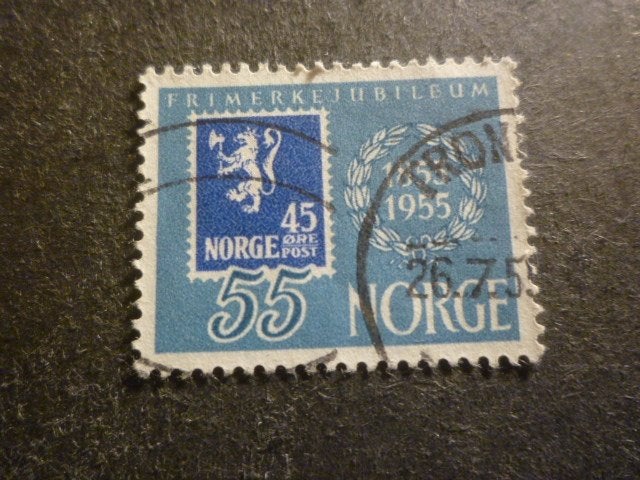 Noorwegen/Norvège 1955 Mi 392(o) Gestempeld/Oblitéré, Postzegels en Munten, Postzegels | Europa | Scandinavië, Verzenden, Noorwegen