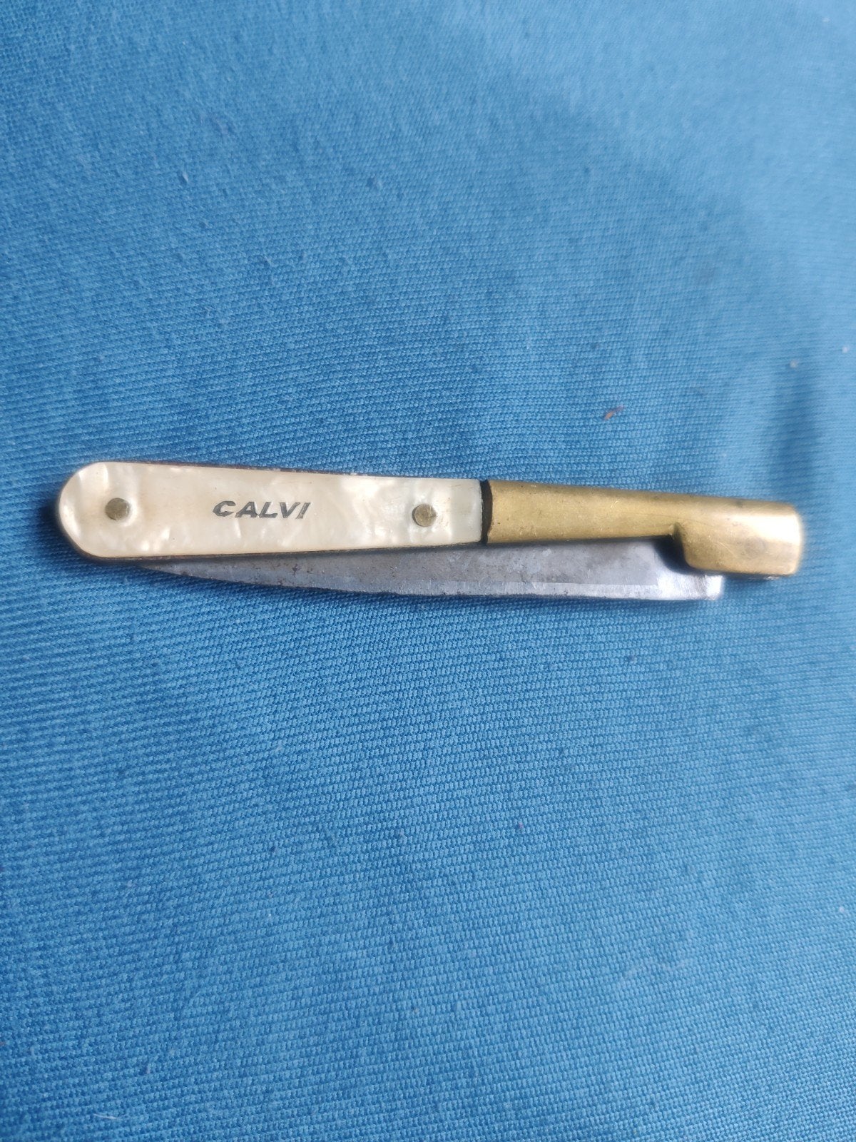 Ancien couteau de poche pliant type Vendetta Corse - Vintage, Enlèvement ou Envoi