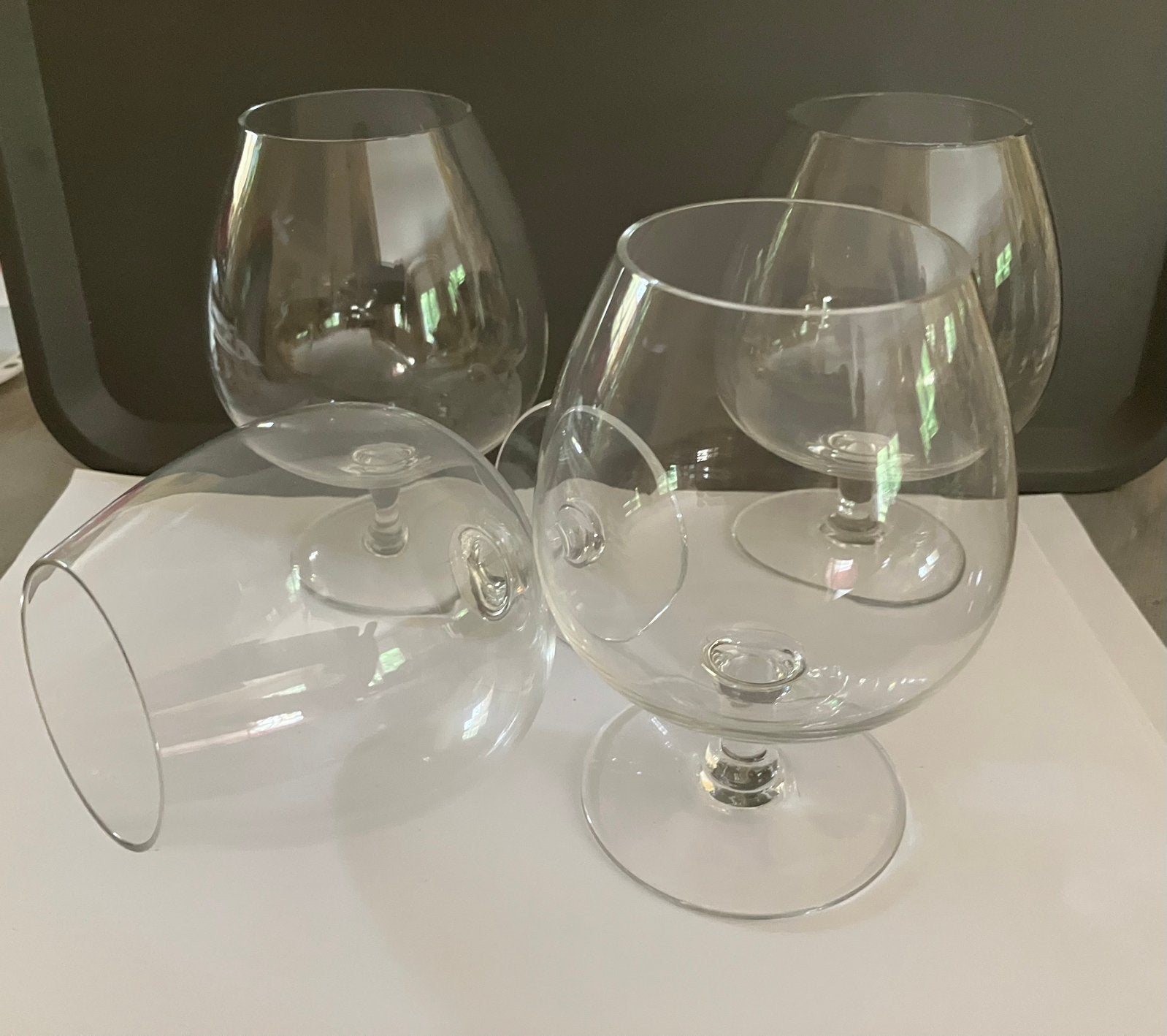 Lot de 4 verres à cognac, Enlèvement ou Envoi, Comme neuf