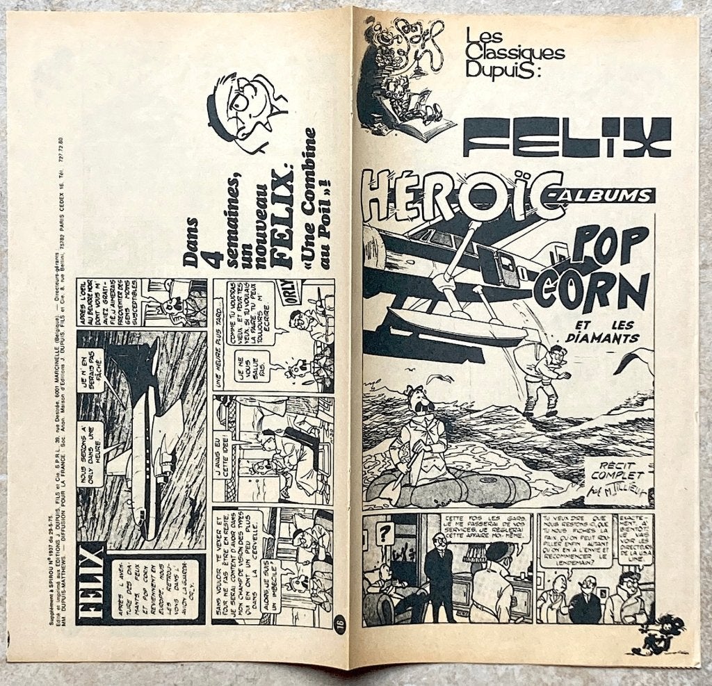 1937. Félix - POP CORN et les diamants - Maurice Tillieux, Livres, Enlèvement ou Envoi, Une BD, Neuf, M. Tillieux