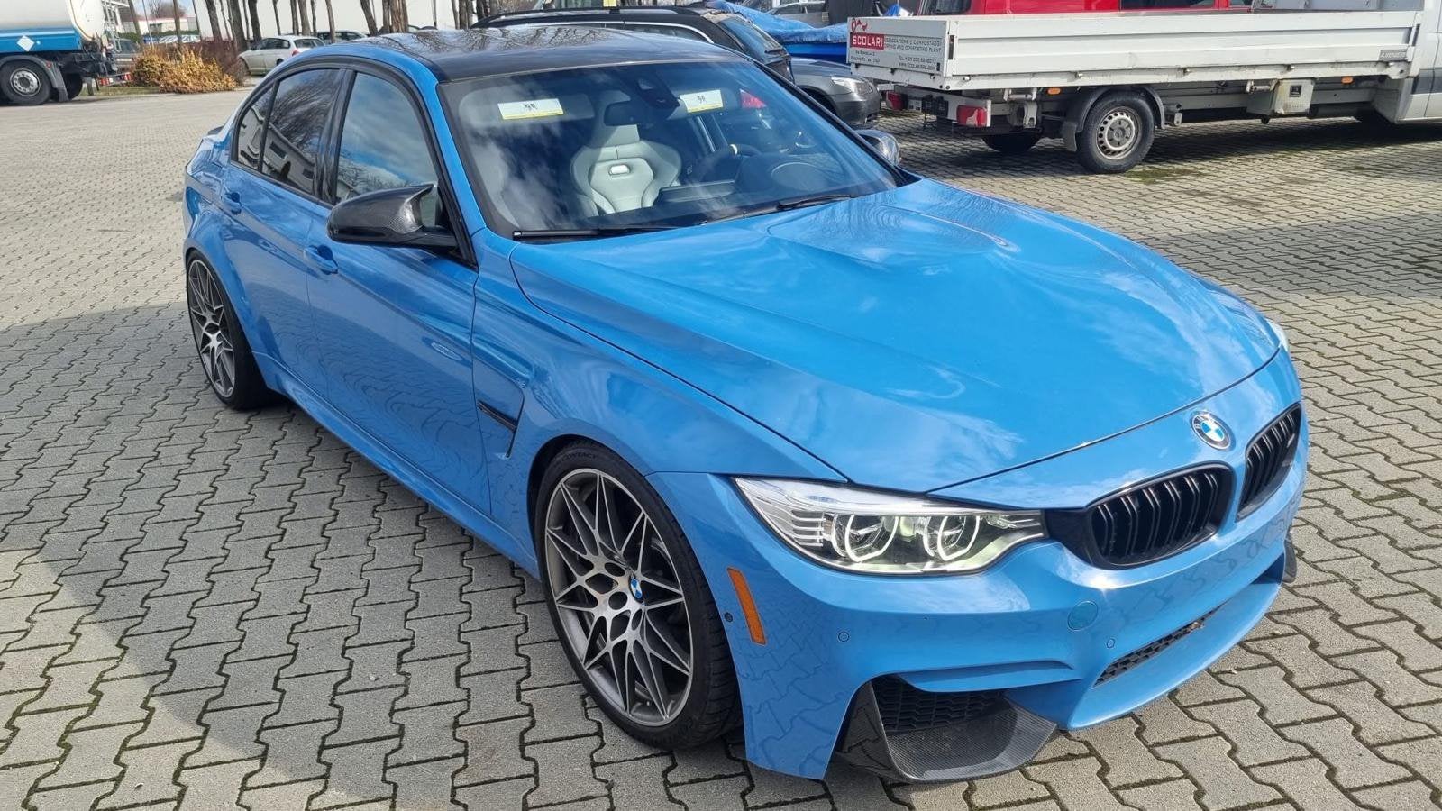 BMW M3 Competition DCT – Yas Marina Blue – Carbon Dak, Auto's, BMW, Particulier, 3 Reeks, Lichtmetalen velgen, Benzine, Euro 6