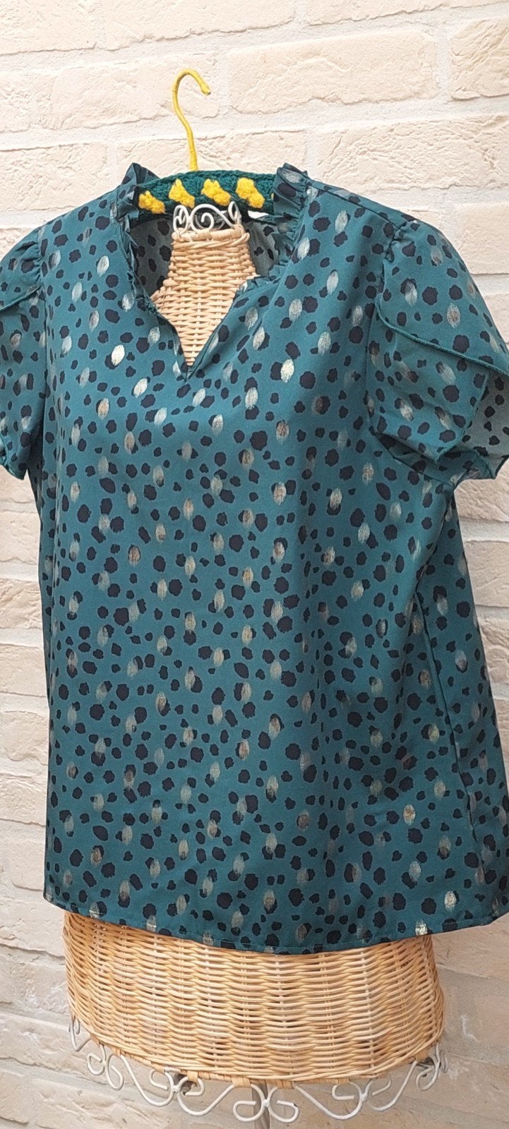 bloesje maat l shein, Kleding | Dames, Blouses en Tunieken, Meerkleurig, Maat 42/44 (L), Ophalen of Verzenden, Zo goed als nieuw