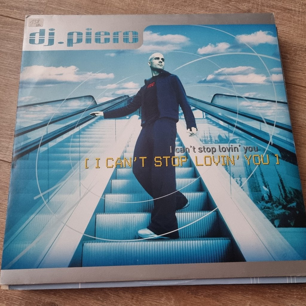 12" DJ Piero – I Can't Stop Lovin' You, CD & DVD, Vinyles Singles, Enlèvement ou Envoi, Utilisé, 12 pouces, Dance et House