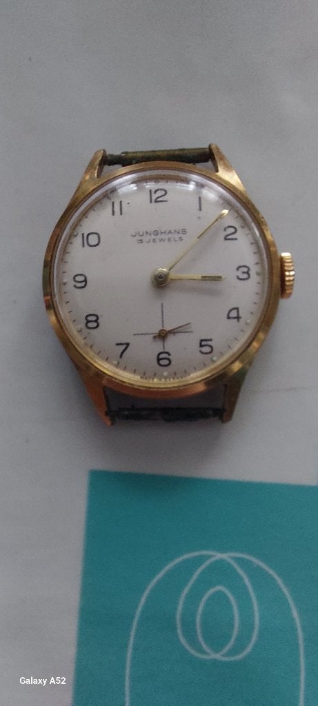 Montre mécanique de marque Junghans, Bijoux, Sacs & Beauté, Montre-bracelet, Autres marques, Enlèvement ou Envoi, 1960 ou plus tard