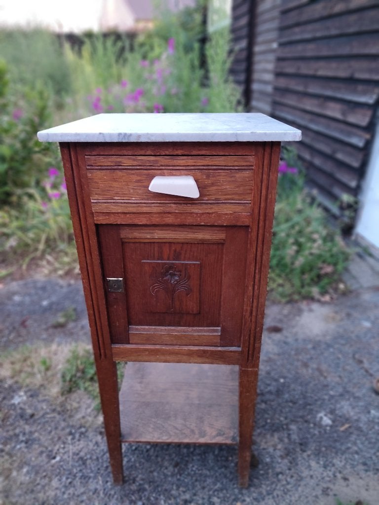 retro nachtkastje, Ophalen, Gebruikt, Minder dan 45 cm, 70 cm of meer