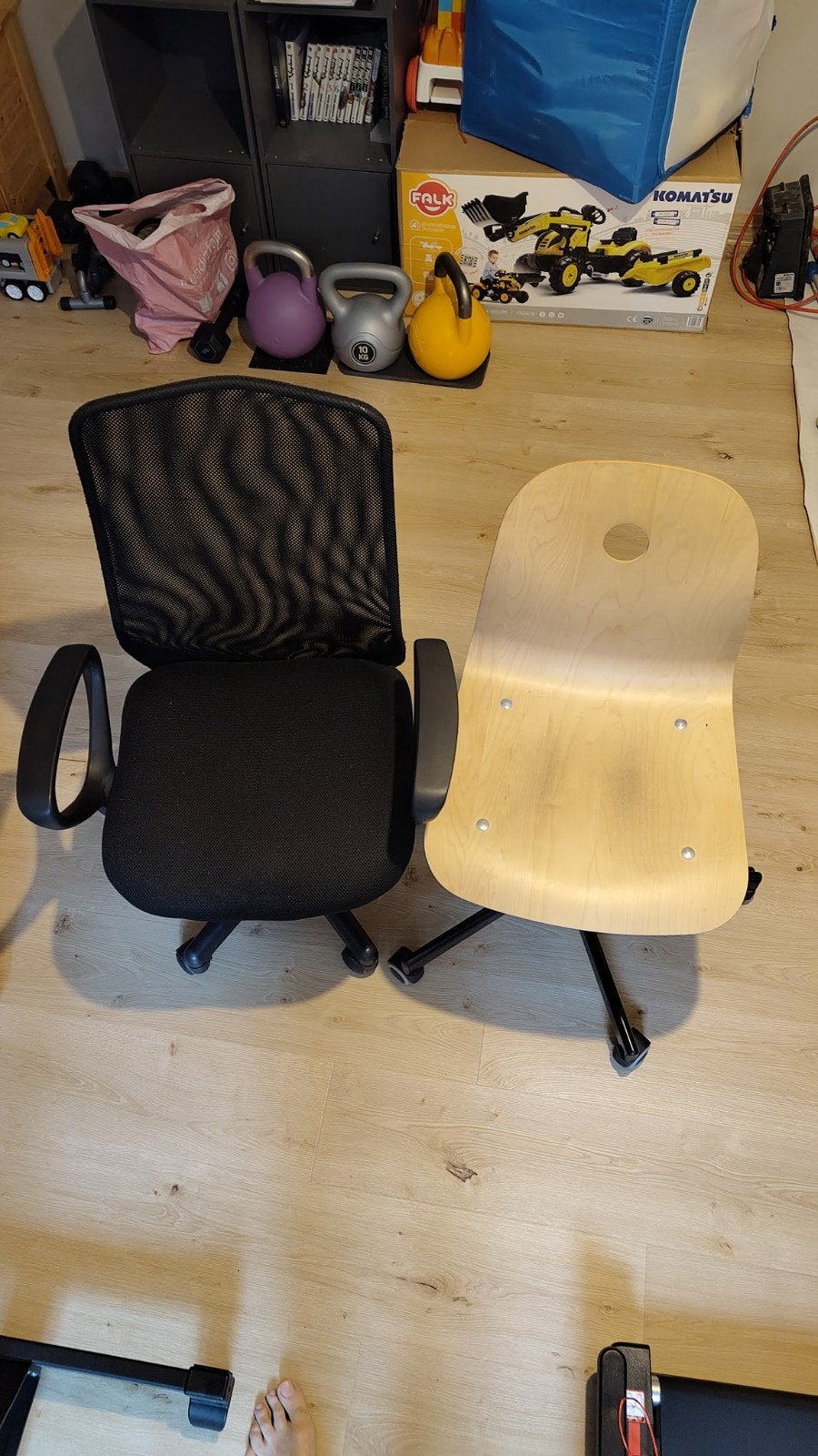 lot de 2 chaises de bureau, Autres couleurs, Chaise de bureau de gaming, Enlèvement, Utilisé