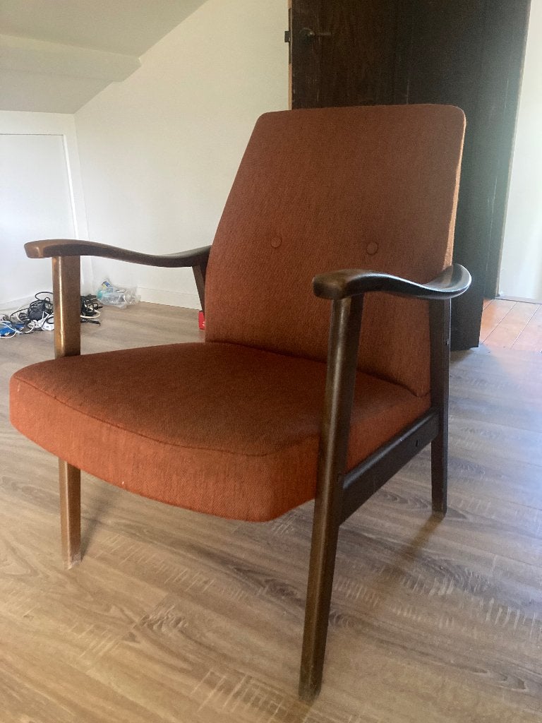 Fauteuil danois vintage, Maison & Meubles, Canapés | Salons, Enlèvement, Utilisé, Une personne, Bois