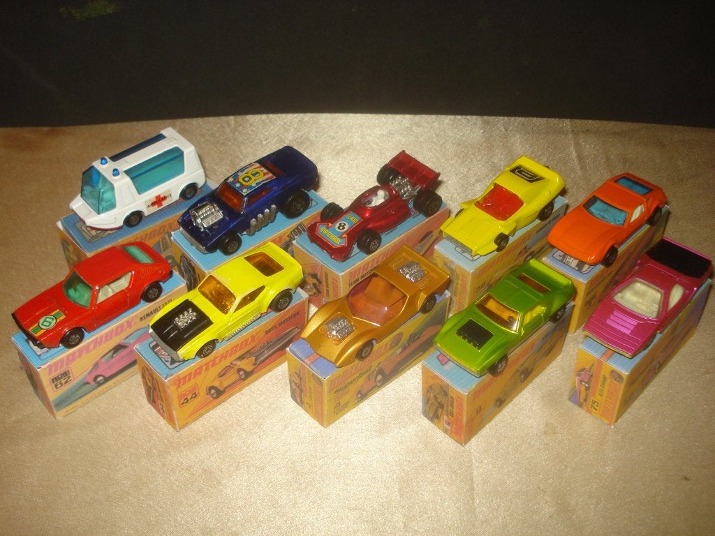 MATCHBOX Superfast Lot 3 de 10 Voitures + Boîtes Reproduites, Enlèvement ou Envoi, Comme neuf, Voiture
