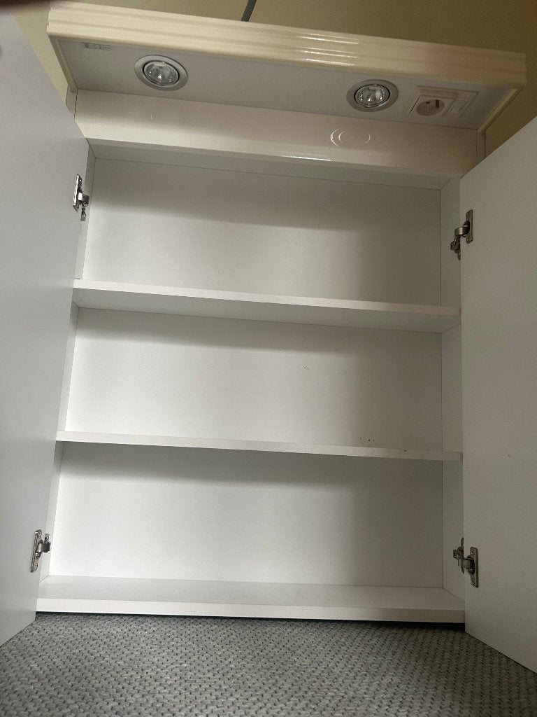 Badkamerkast met spiegel en verlichting, Ophalen, Minder dan 50 cm, Spiegelkast, Zo goed als nieuw