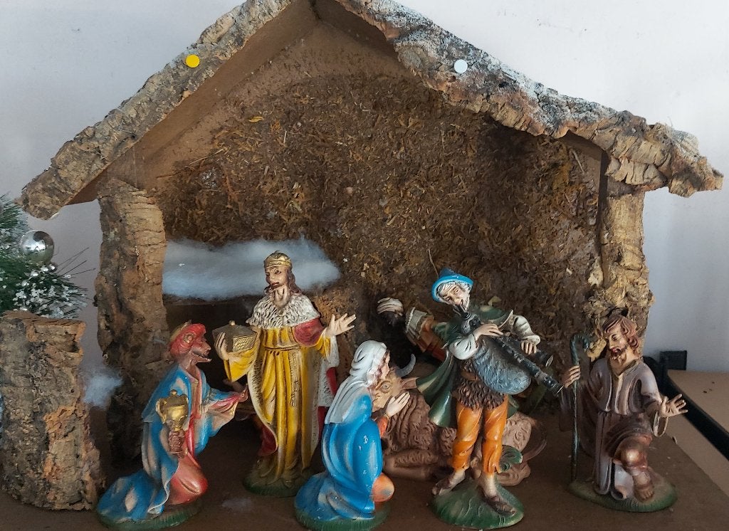 kerststal met beelden, Diversen, Kerst, Ophalen