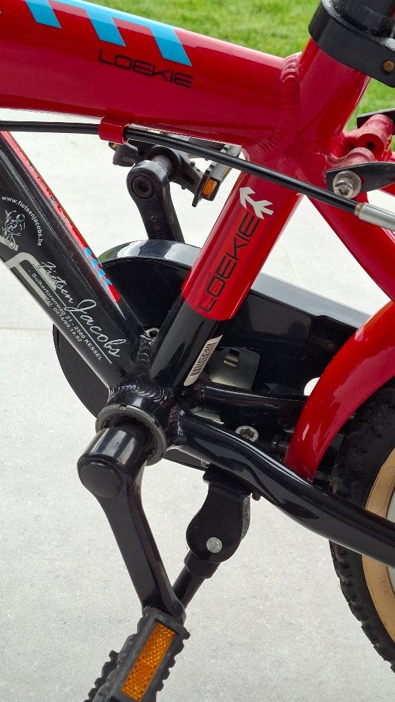 Fiets jongens maat 16 inch, Ophalen, Terugtraprem, Loekie, Zo goed als nieuw