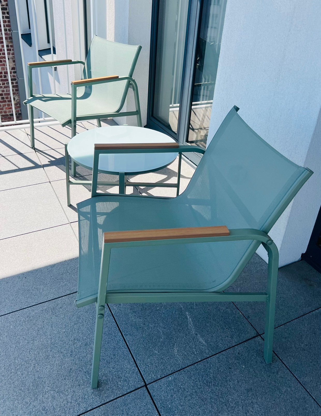 Ensemble de terasse, Enlèvement, Comme neuf, Aluminium