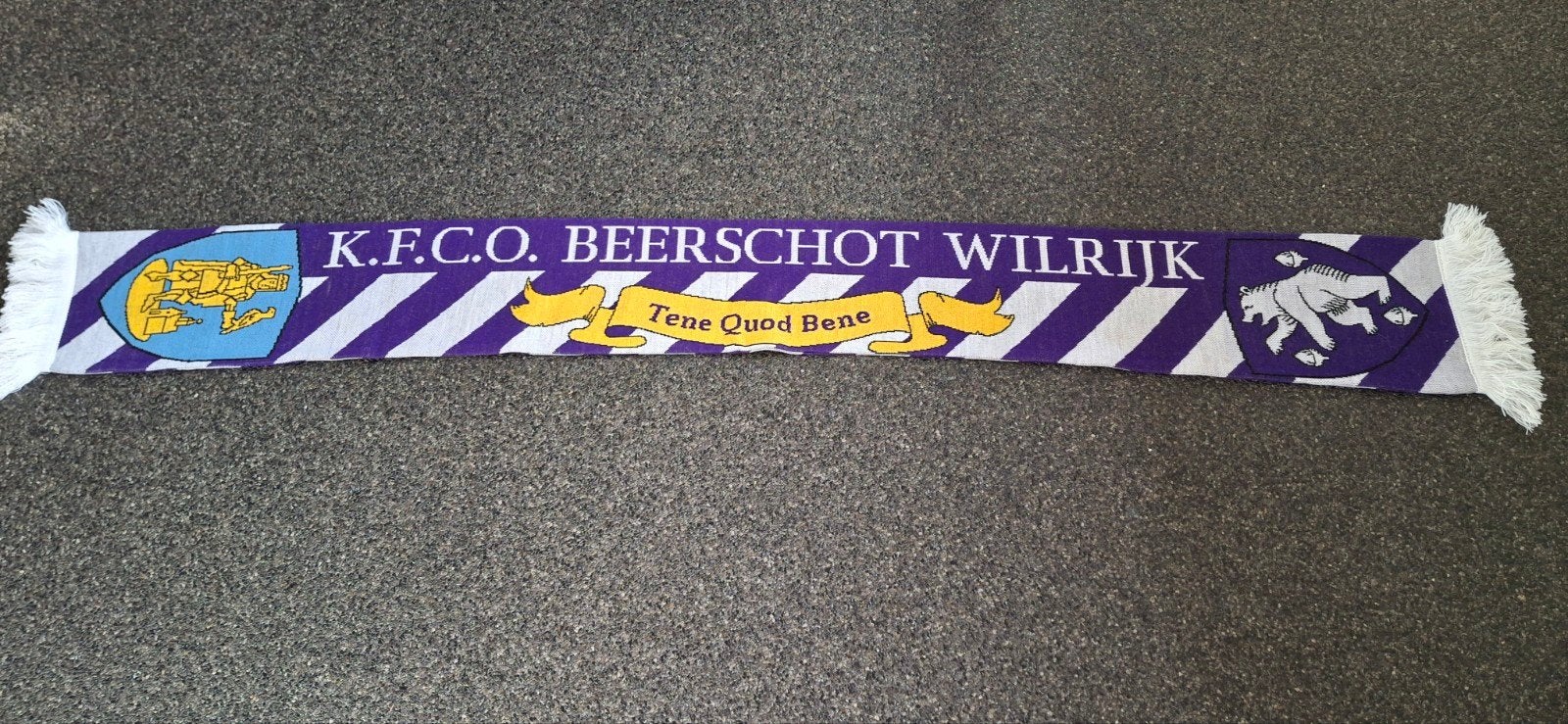 voetbal supporter sjaal KFCO Beerschot Wilrijk, Verzamelen, Ophalen of Verzenden, Zo goed als nieuw, Vaantje of Sjaal