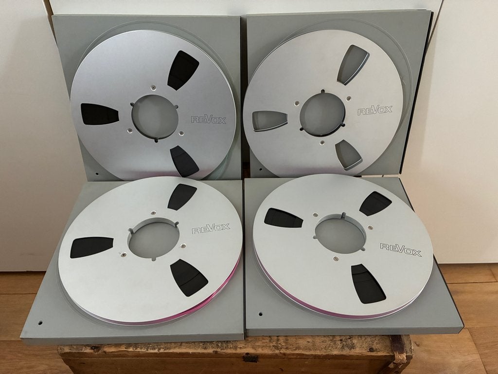 Revox 26,5cm Reel to Reel spoelen, Audio, Tv en Foto, Bandrecorder, Ophalen, Bandrecorder, Met banden