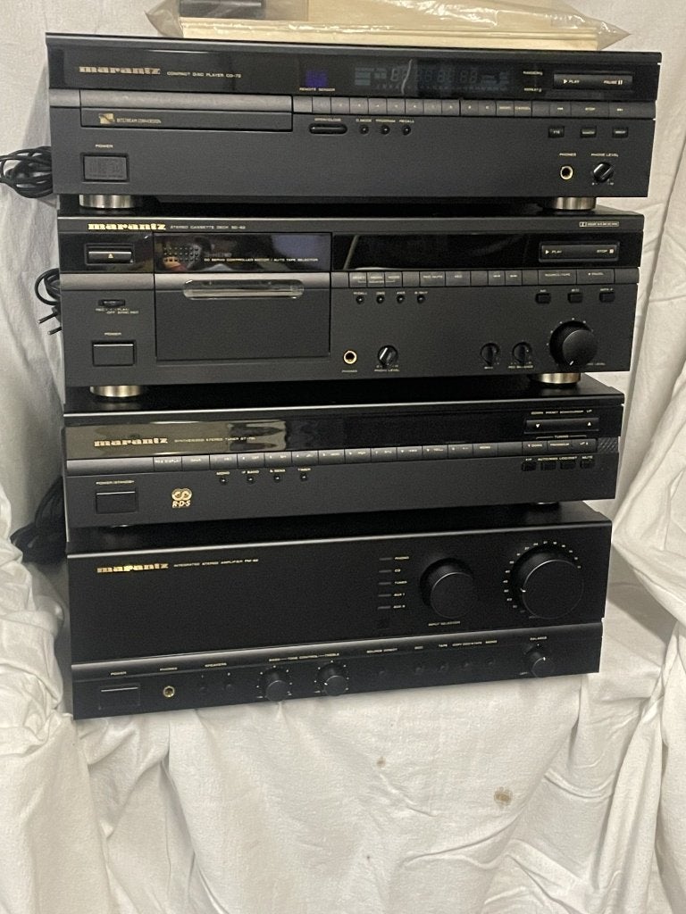 Marantz stereo set, TV, Hi-fi & Vidéo, Enlèvement, Comme neuf, Deck cassettes ou Lecteur-enregistreur de cassettes, Composants en vrac
