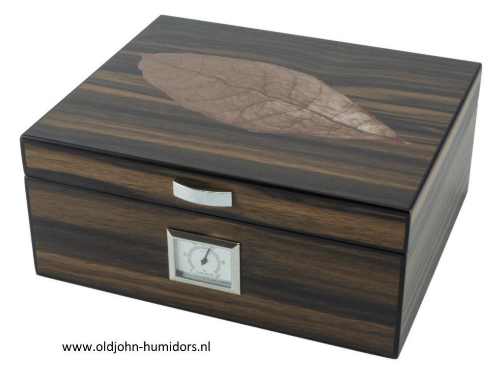 HUMIDOR "GENOVA" MET TABACCO LEAF EN VENTILATIESYSTEEM  h36, Collections, Envoi, Neuf, Boite à tabac ou Emballage