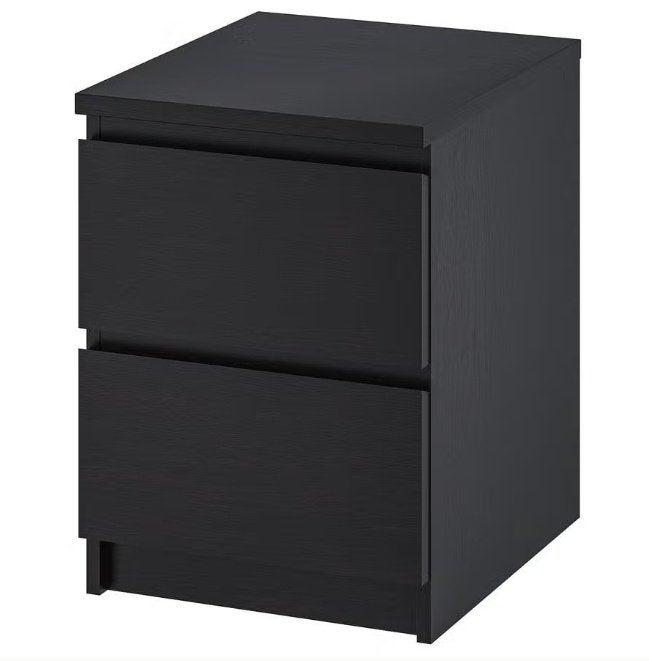 Ikea Malm nachtkast, zwartbruin, Huis en Inrichting, Ophalen, Minder dan 45 cm, Nieuw, 55 tot 70 cm