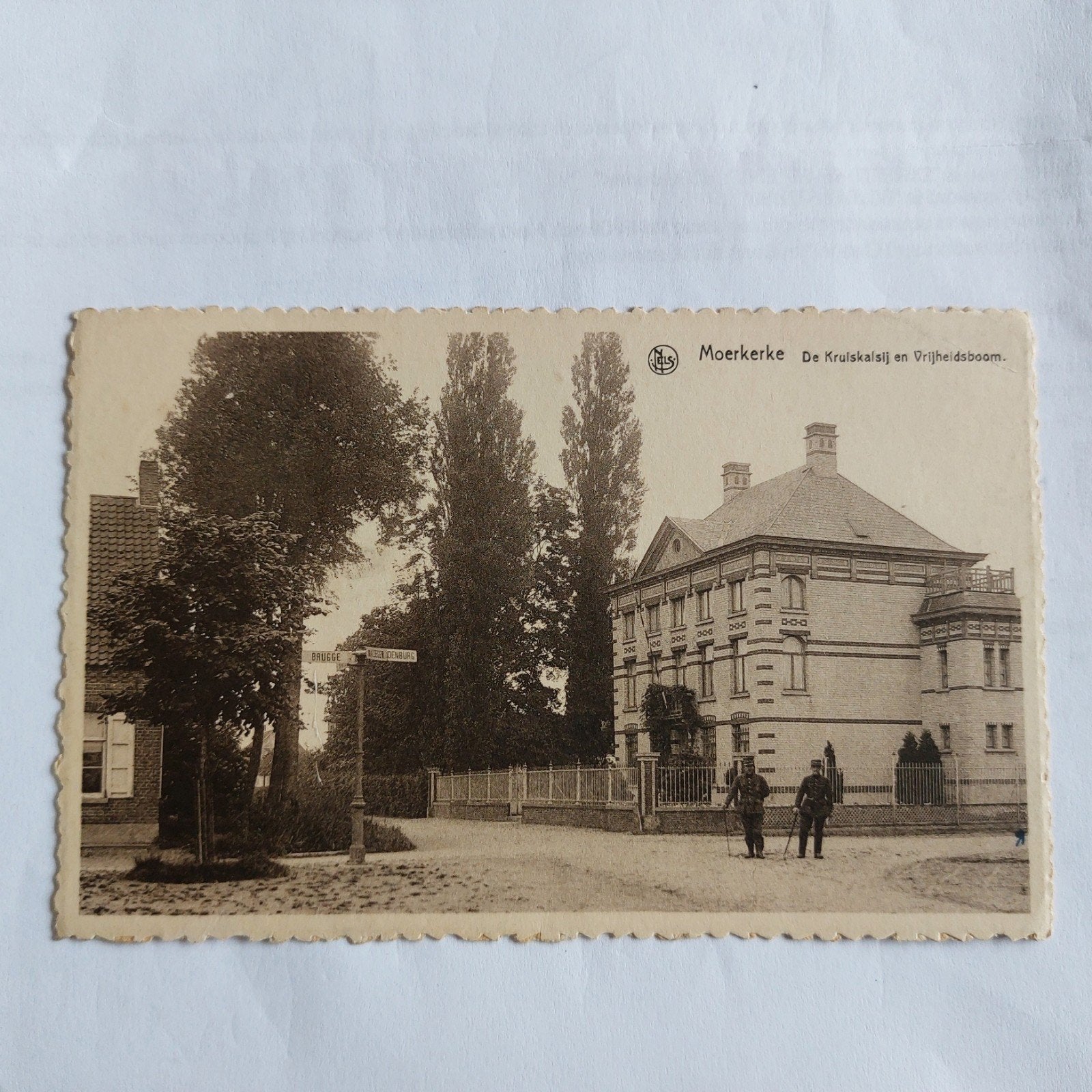 oude postkaart Moerkerke, Ophalen of Verzenden