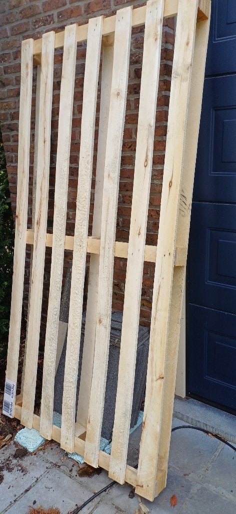 GRATIS nieuwe houten pallet, Doe-het-zelf en Bouw, Hout en Planken, Ophalen, Nieuw, 200 tot 250 cm, 50 mm of meer