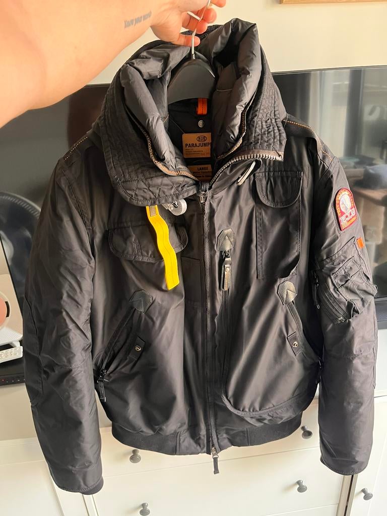 Echte Parajumpers bomber en bodywarmer, Kleding | Heren, Ophalen, Zo goed als nieuw, Maat 52/54 (L), Zwart