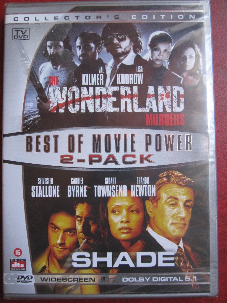 The Wonderland Murders + Shade (2 disc) nieuw in de verpakki, Vanaf 16 jaar, Ophalen of Verzenden, Nieuw in verpakking, Actiethriller