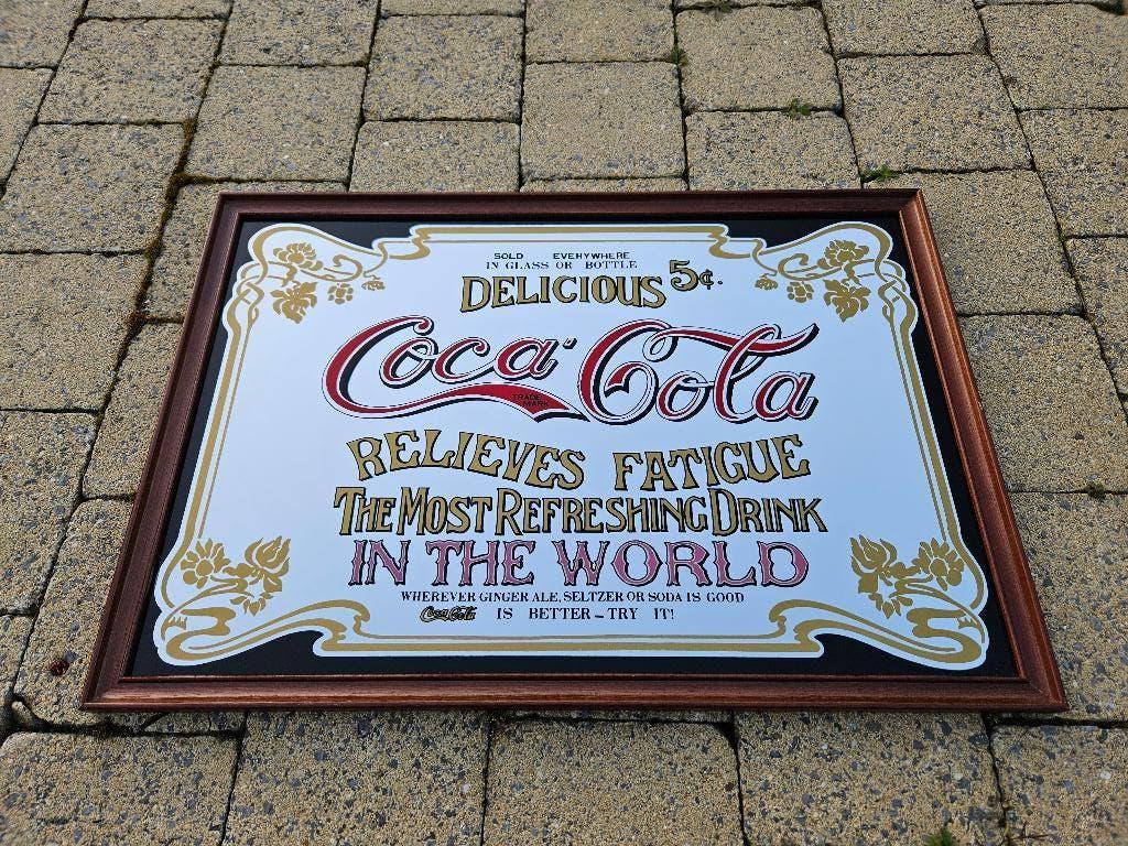 Kader Coca-Cola Retro met spiegelglas, Ophalen