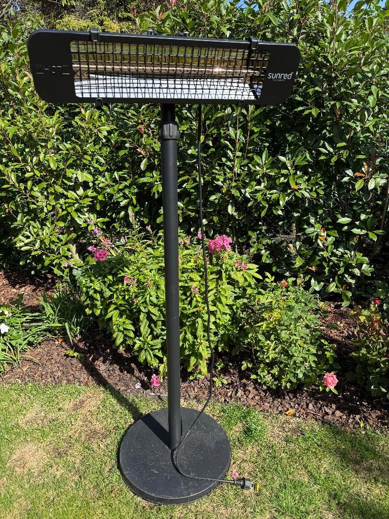 Electrische staande terrasverwarmer Sunred 2500W, Tuin en Terras, Waterbestendig, Vloer, Nieuw, Ophalen
