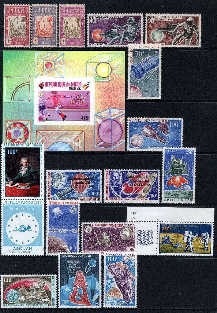 NIGER Lot de timbres MH/MNH, Envoi, Nigeria, Non oblitéré