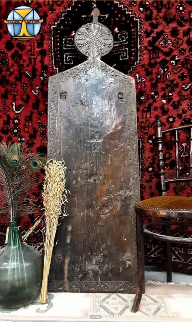 Antieke 19e eeuw Pakistaanse gebedsplank (Swat vallei) Ceder, Ophalen of Verzenden
