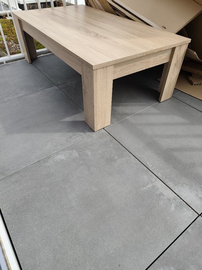 Table basse- bois-(120x63x38), 100 à 150 cm, Enlèvement, Chêne, Rectangulaire