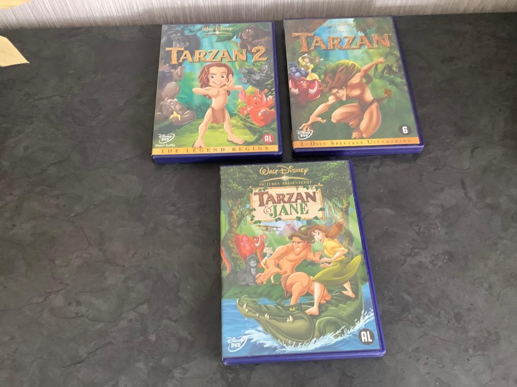Walt Disney Tarzan verschillende DVD'S (2002-2005), Cd's en Dvd's, Europees, Tekenfilm, Alle leeftijden, Ophalen of Verzenden