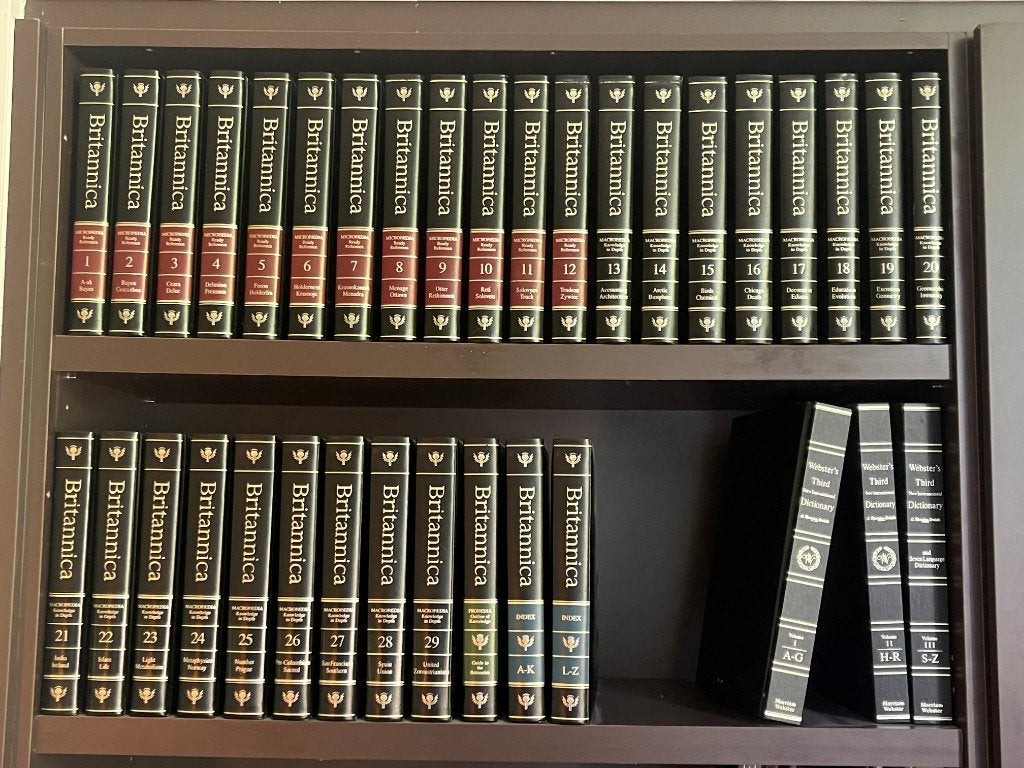 Encyclopaedia Britannica 'Heirloom' 1991+Webster dictionary, Boeken, Ophalen, Complete serie, Zo goed als nieuw, Overige onderwerpen