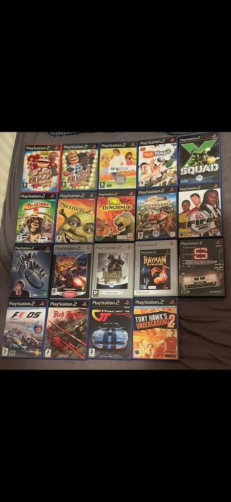 19 ps2-spellen, Ophalen, Zo goed als nieuw