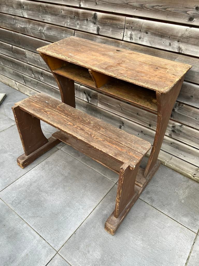 Antiek schoolbankje, Antiek en Kunst, Curiosa en Brocante, Ophalen