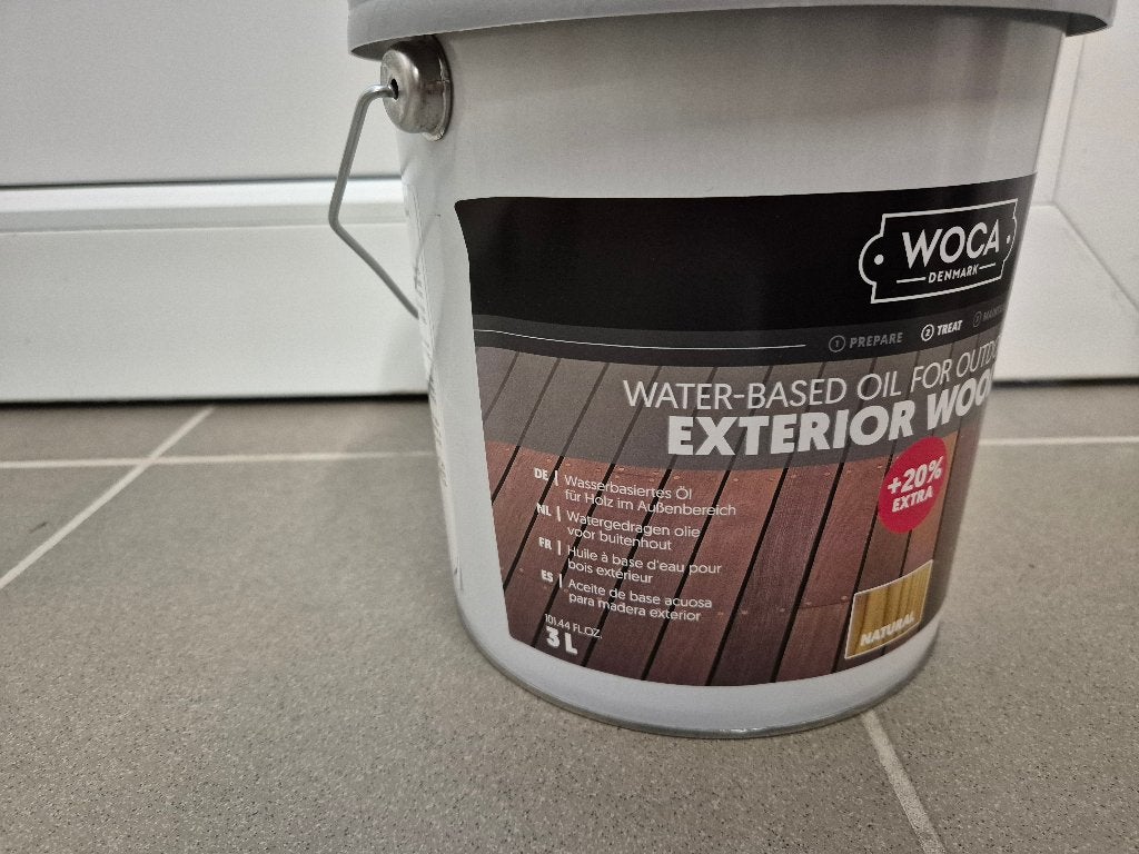 Woca wood oil 3l +20%, Bricolage & Construction, 5 à 10 litres, Enlèvement, Neuf, Autres couleurs