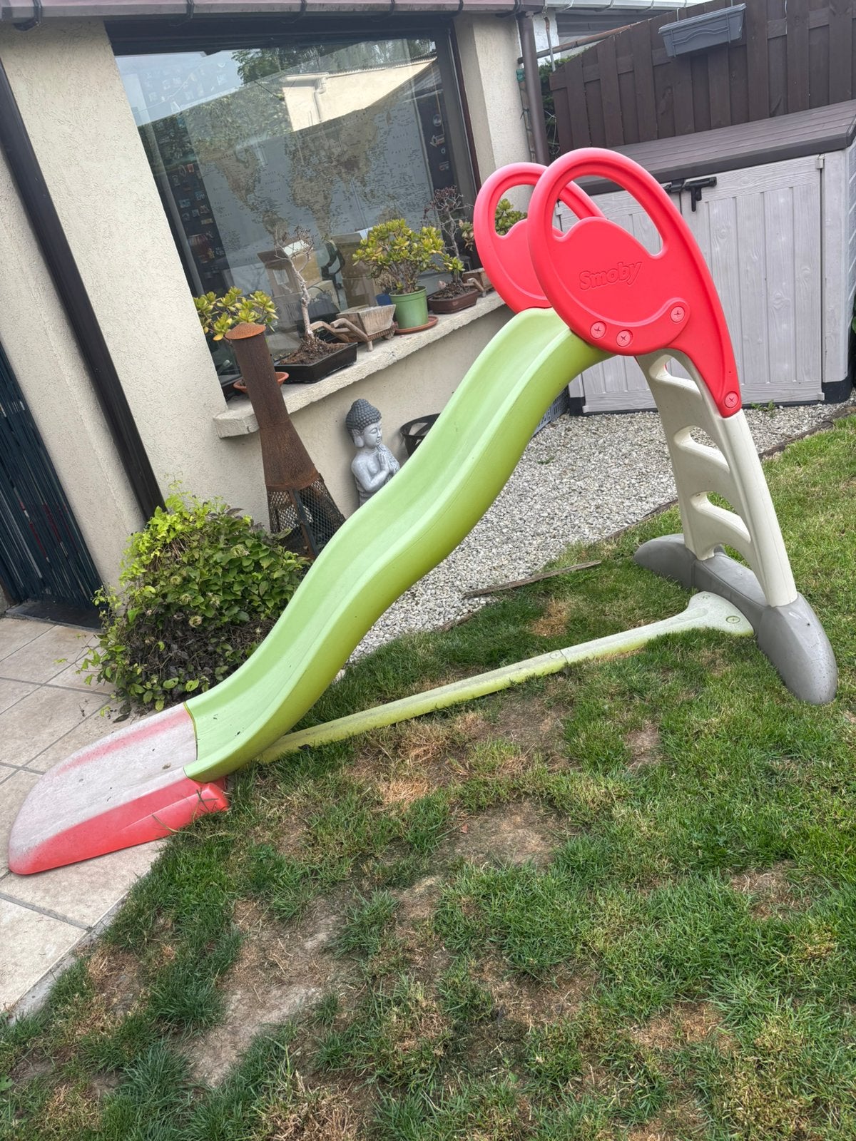 Toboggan Smoby avec raccord pour tuyau d'arrosage, Enfants & Bébés, Enlèvement, Comme neuf, Toboggan