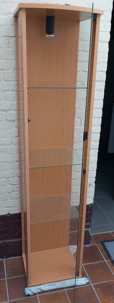 vitrinekastje met verlichting  176 cm x 40 cm, Huis en Inrichting, Ophalen, Minder dan 50 cm, Gebruikt, Overige houtsoorten