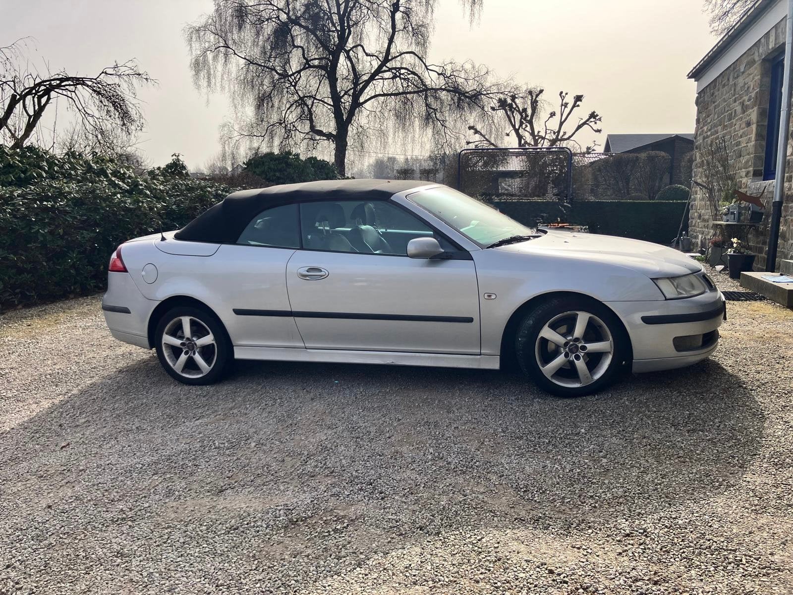 Saab 9-3 cabriolet, Autos, Saab, Cuir, Argent ou Gris, Achat, 110 kW