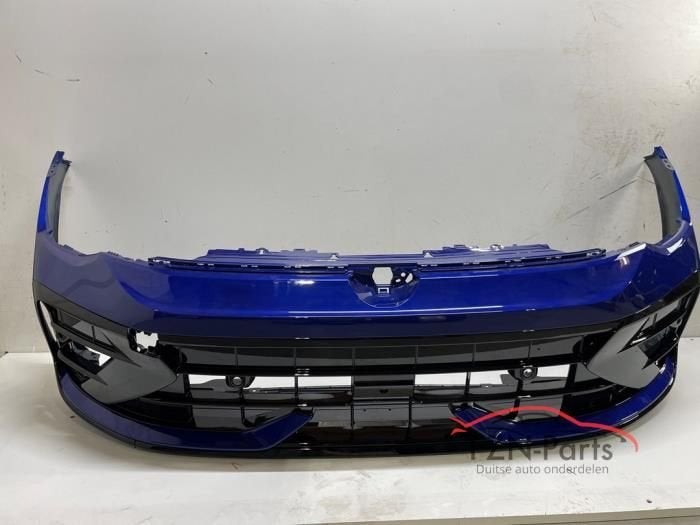 VW Golf 8 R Facelift Voorbumper Blauw, Ophalen of Verzenden, Gebruikt, Voor, Bumper