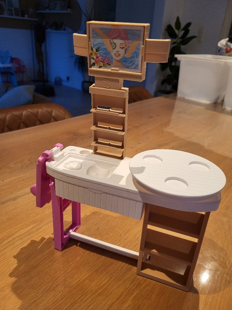 Barbie wellness spa, Ophalen, Zo goed als nieuw, Barbie